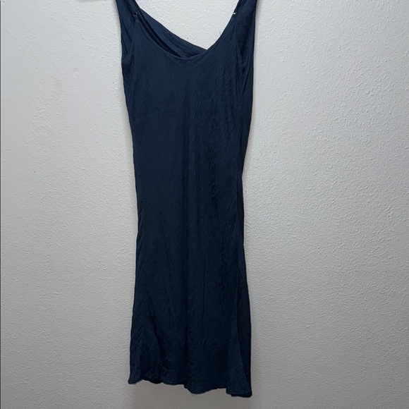 Style Rack Blue Ribbed Slip Dress for Night Out - Picture 8 of 9